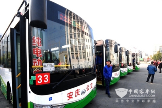 安凱客車，讓安慶首條純電動公交線路跑起來!