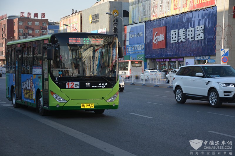 齊齊哈爾運(yùn)營(yíng)的純電動(dòng)客車