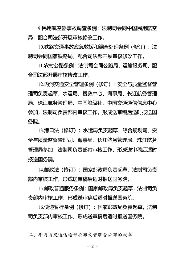 交通運輸部 交通運輸法 城市公共交通條例
