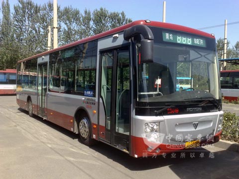 北京街頭的新能源客車