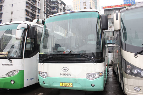 重慶渝運(yùn)集團(tuán)運(yùn)營的海格客車 