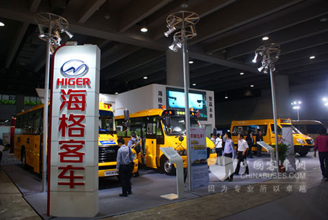 2012廣州國際商用車展覽會海格客車展臺