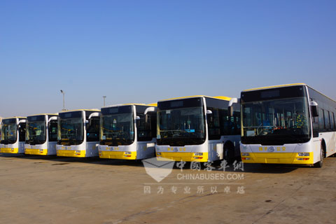 20輛金旅LNG公交車嚴(yán)陣以待