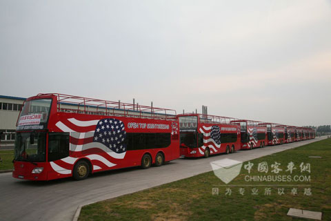 安凱出口美國雙層車