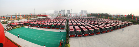 411輛天然氣空調(diào)公交車投入運(yùn)營(yíng)啟動(dòng)儀式