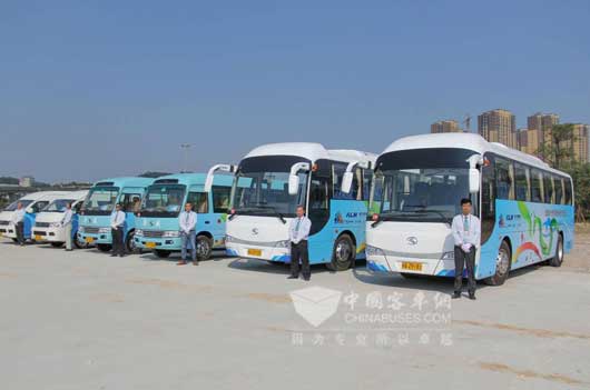 　金龍新能源車為青運會提供綠色通勤服務(wù)