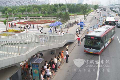 服務北京奧運會的公交車