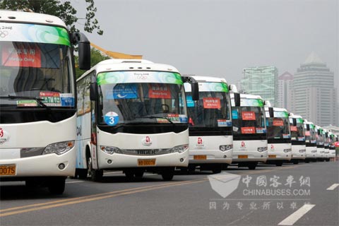 服務(wù)北京奧運(yùn)會(huì)的海格客車