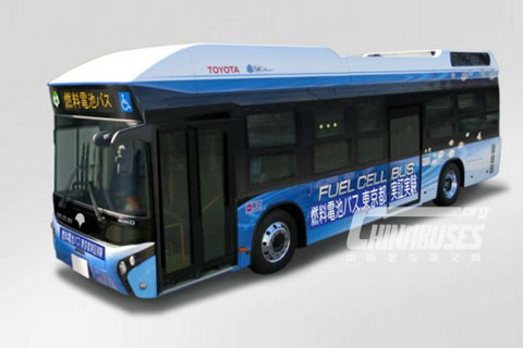 豐田燃料電池客車在日本東京試運(yùn)行