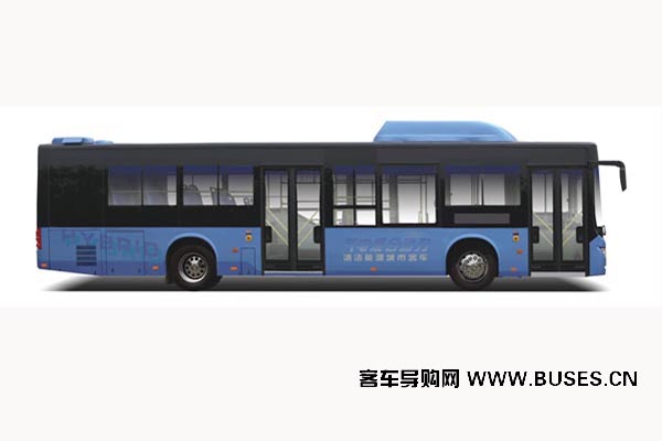 黃海DD6129CHEV5N公交車（天然氣/電混動國五24-37座）