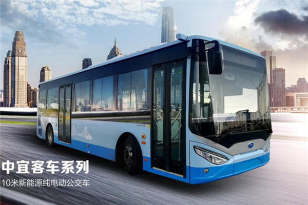 中宜JYK6102GBEV1低地板公交車（純電動(dòng)21-37座）