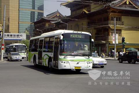 配置福伊特千里馬液力緩速器的申沃客車(chē)