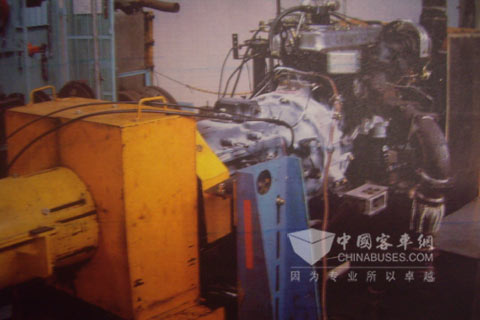 日產(chǎn)柴動力總成搭載華越緩速器臺架的實驗